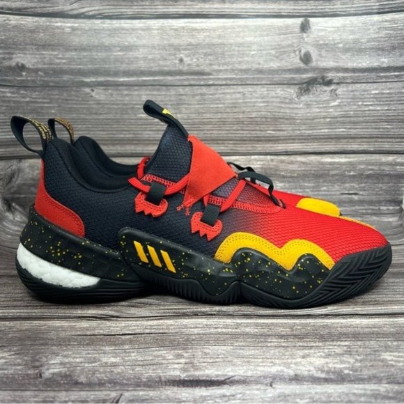 adidas Other - Adidas Trae Young Basketball Sneakers Red/Black Men's Size 12 Shoes (GY3772)
